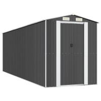 vidaXL Garden Shed Anthracite 75.6