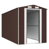 vidaXL Garden Shed Dark Brown 75.6