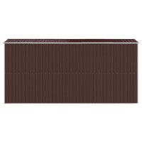 vidaXL Garden Shed Dark Brown 75.6