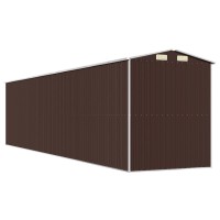 vidaXL Garden Shed Dark Brown 75.6