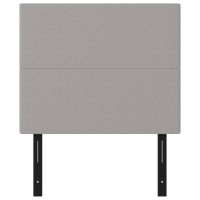 vidaXL Headboards 2 pcs Light Gray 39.4