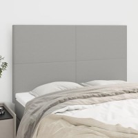 vidaXL Headboards 4 pcs Light Gray 28.3