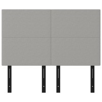 vidaXL Headboards 4 pcs Light Gray 28.3