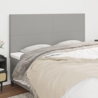 vidaXL Headboards 4 pcs Light Gray 35.4