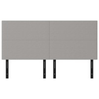 vidaXL Headboards 4 pcs Light Gray 39.4