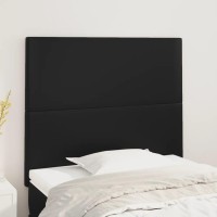 vidaXL Headboards 2 pcs Black 39.4