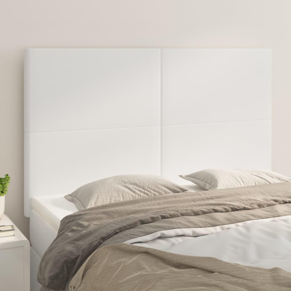 vidaXL Headboards 4 pcs White 28.3