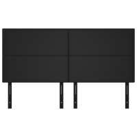 vidaXL Headboards 4 pcs Black 35.4