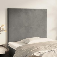 vidaXL Headboards 2 pcs Light Gray 39.4