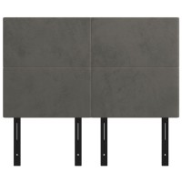 vidaXL Headboards 4 pcs Dark Gray 28.3