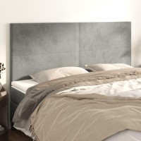 vidaXL Headboards 4 pcs Light Gray 31.5