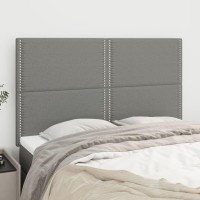 vidaXL Headboards 4 pcs Dark Gray 28.3