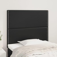 vidaXL Headboards 2 pcs Black 39.4