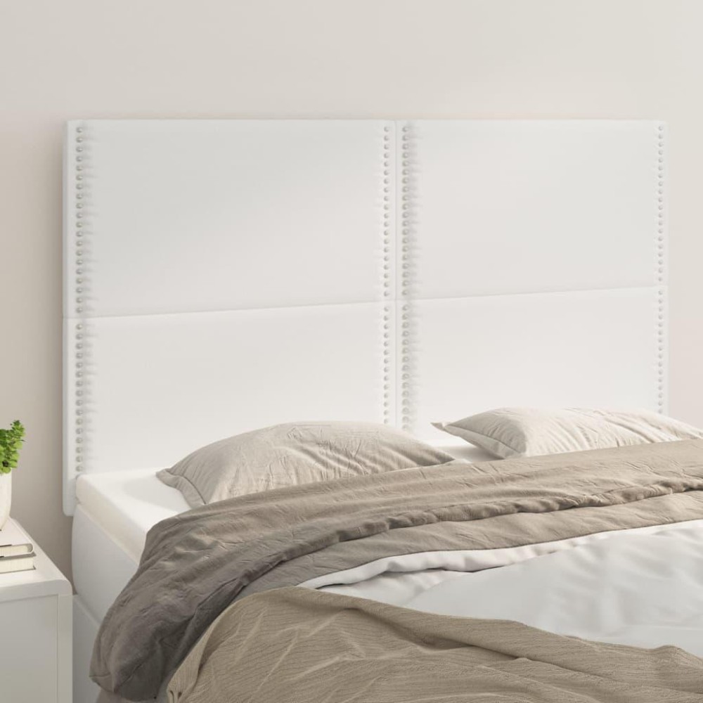 vidaXL Headboards 4 pcs White 28.3