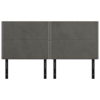 vidaXL Headboards 4 pcs Dark Gray 39.4