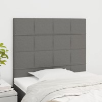 vidaXL Headboards 2 pcs Dark Gray 39.4