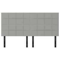 vidaXL Headboards 4 pcs Light Gray 35.4