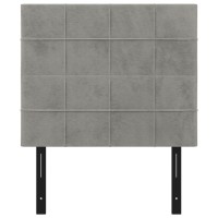 vidaXL Headboards 2 pcs Light Gray 39.4