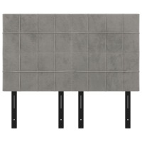 vidaXL Headboards 4 pcs Light Gray 28.3