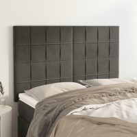 vidaXL Headboards 4 pcs Dark Gray 28.3