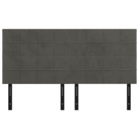 vidaXL Headboards 4 pcs Dark Gray 31.5