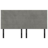 vidaXL Headboards 4 pcs Light Gray 39.4