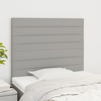 vidaXL Headboards 2 pcs Light Gray 39.4