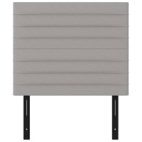 vidaXL Headboards 2 pcs Light Gray 39.4