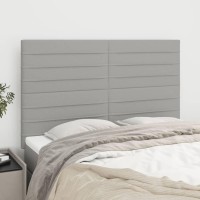 vidaXL Headboards 4 pcs Light Gray 28.3