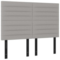 vidaXL Headboards 4 pcs Light Gray 28.3