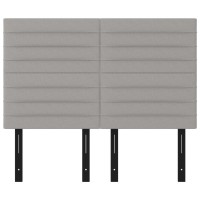 vidaXL Headboards 4 pcs Light Gray 28.3