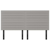 vidaXL Headboards 4 pcs Light Gray 35.4