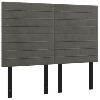 vidaXL Headboards 4 pcs Dark Gray 28.3