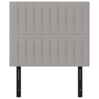 vidaXL Headboards 2 pcs Light Gray 39.4