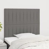 vidaXL Headboards 2 pcs Dark Gray 39.4