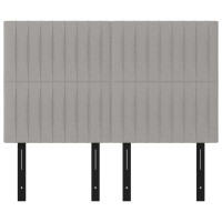 vidaXL Headboards 4 pcs Light Gray 28.3