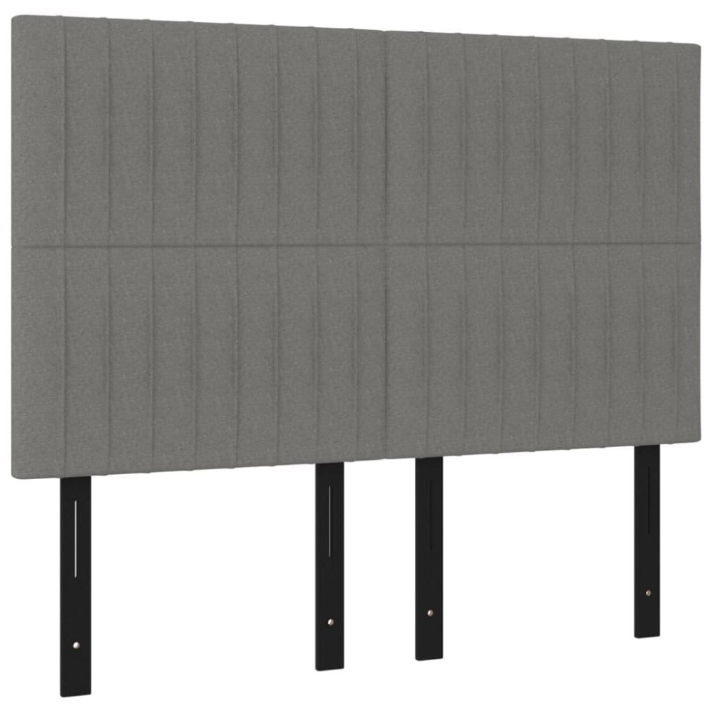 vidaXL Headboards 4 pcs Dark Gray 28.3