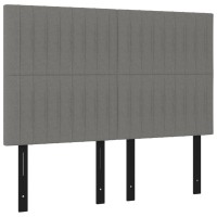 vidaXL Headboards 4 pcs Dark Gray 28.3