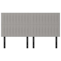 vidaXL Headboards 4 pcs Light Gray 35.4