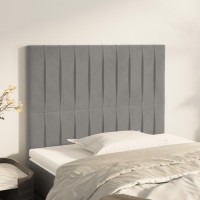 vidaXL Headboards 2 pcs Light Gray 39.4