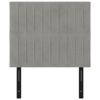 vidaXL Headboards 2 pcs Light Gray 39.4