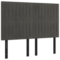 vidaXL Headboards 4 pcs Dark Gray 28.3