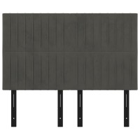 vidaXL Headboards 4 pcs Dark Gray 28.3