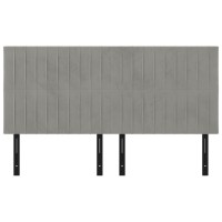 vidaXL Headboards 4 pcs Light Gray 31.5