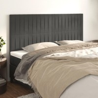 vidaXL Headboards 4 pcs Dark Gray 31.5