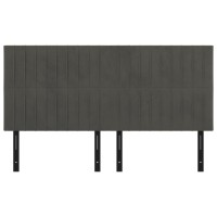 vidaXL Headboards 4 pcs Dark Gray 31.5