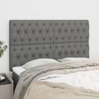 vidaXL Headboards 4 pcs Dark Gray 28.3