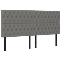 vidaXL Headboards 4 pcs Dark Gray 31.5