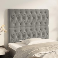 vidaXL Headboards 2 pcs Light Gray 39.4