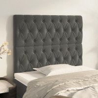 vidaXL Headboards 2 pcs Dark Gray 39.4